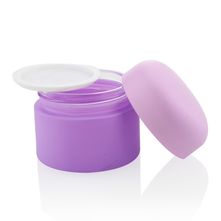Body Cream Cosmetic Packaging Jar Matte Purple Pink Color 15g 20g 30g 50g 100g