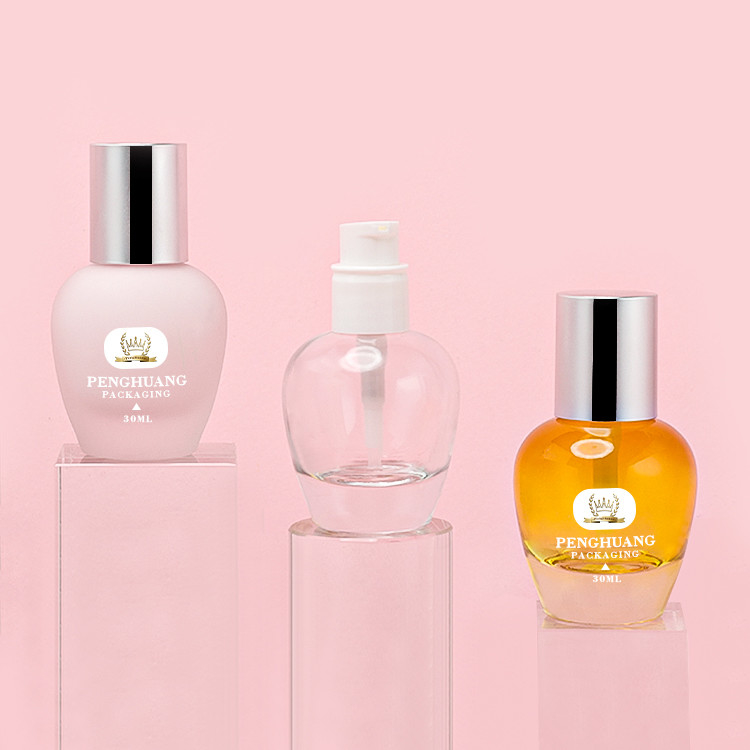 Van de de stichtingsfles van het gepaste kleur30ml glas van de de lotionpomp de in het groot van de de huidzorg fles van de het glas kosmetische stichting verpakkende