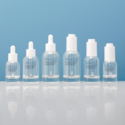 15 ml 30 ml ronde glazen lege druppelflessen met serum voor huidverzorging