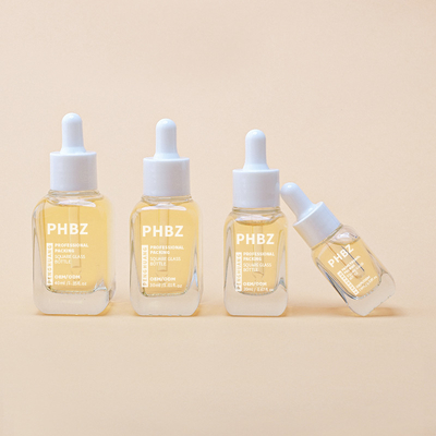 Gepersonaliseerde huidverzorging verpakking olie serum fles met dropper cap helder dropper fles