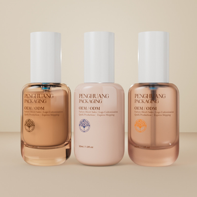 Transparent Foundation Glasfles 30 ml 1 oz Groothandel Leeg Foundation Flessen met dop