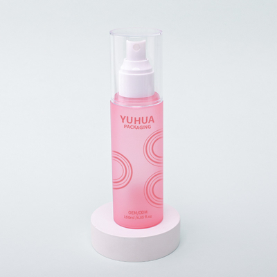 Persoonlijke toner cosmetische spuitfles helder cilinder PET spuitfles voor vochtinbrengende toner