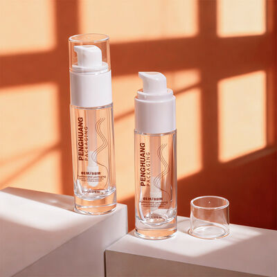 Liquid Foundation Flessen glas cosmetische verpakkingsset met een capaciteit van 30 ml aanpasbaar afdrukken en duurzaam luchtdicht ontwerpen