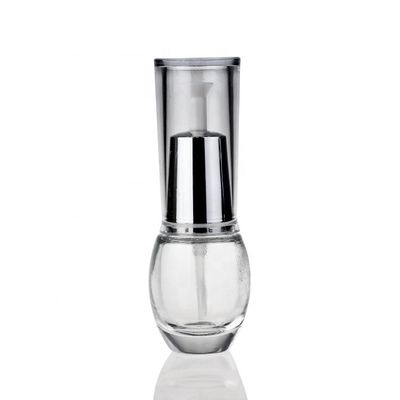 Van de het Glasfles van de Eco de Vriendschappelijke Zilveren Kosmetische Lotion Verpakkende van de de Mistnevel Fles F093