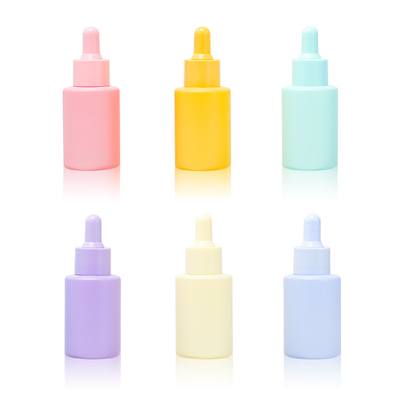 Berijpte Kosmetische de Etherische oliefles 1oz van serummatte glass dropper bottle 30ml