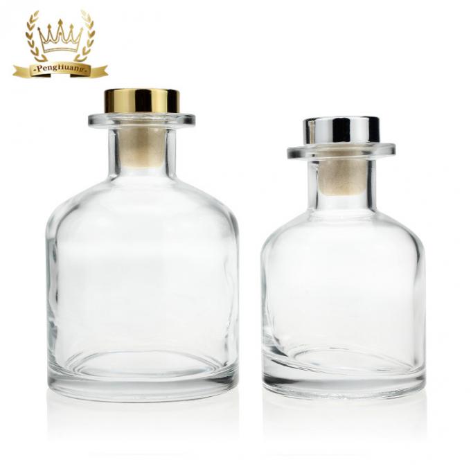 Van de het Parfumolie van het douaneontwerp Lege de Gradiëntpersoonlijke verzorging Cork Round 150ml 260ml van Reed Diffuser Bottle Aroma Glass Clear Black