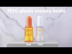 Duidelijke 1 oz 30 ml plastic essentiële oliefles met drupper