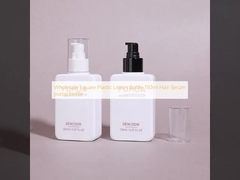 Groothandel Vierkante Plastic Lotionfles 150ml Haarserum pompflacon