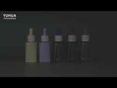 Bedrukken Logo 50ml PET Serum Druppelflessen Voor Essentiële Oliën En Huidverzorging